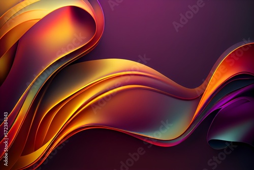 Modern Abstract Background purple orange maroon yellow, generative ai, concept art resource