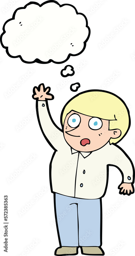 cartoon man asking question with thought bubble cartoon man asking question with thought bubble