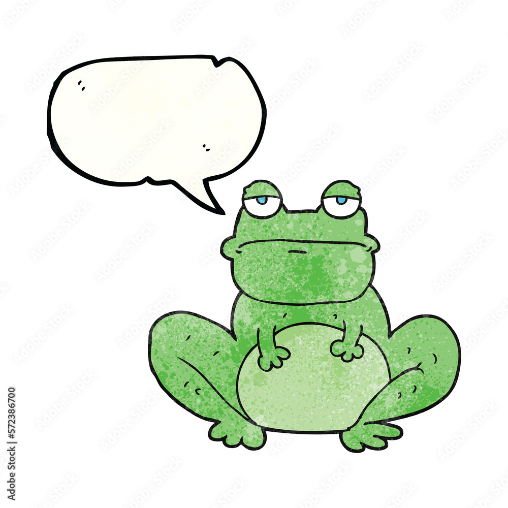 speech bubble textured cartoon frog speech bubble textured cartoon frog