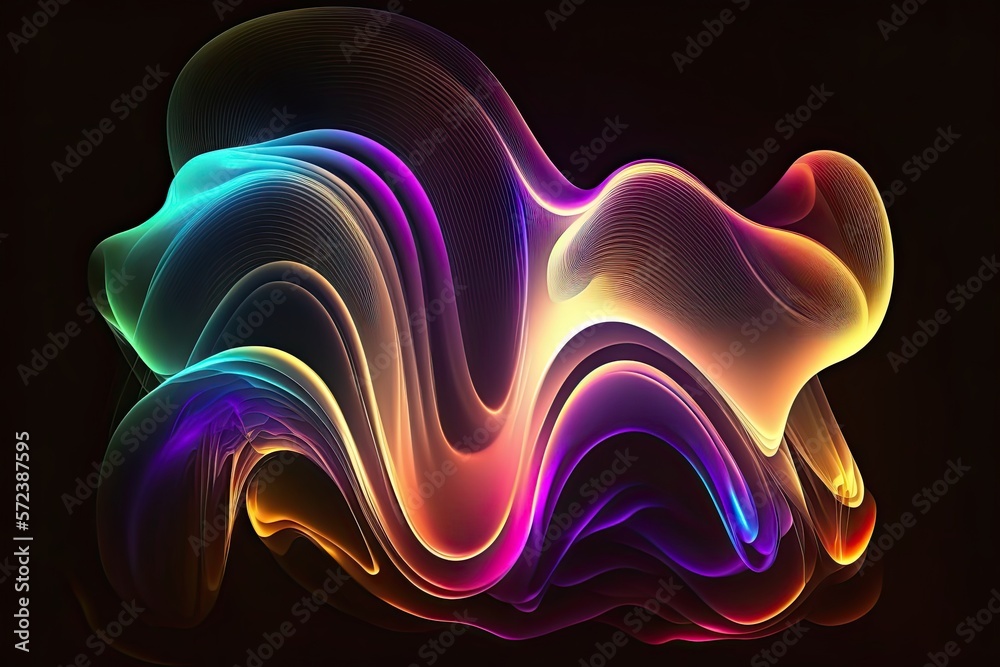 Obraz premium abstract wave Generative Ai