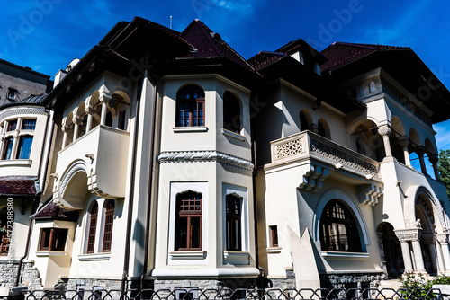 Historical building in the Cotroceni neighbourhood. Bucharest, Romania. photo