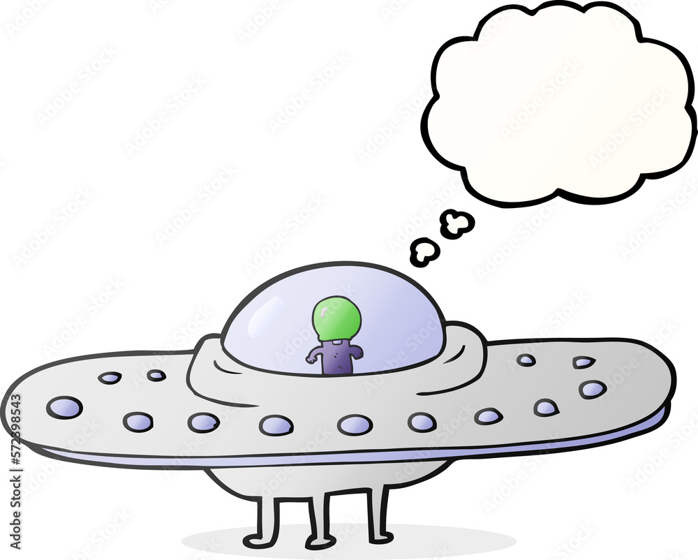 thought bubble cartoon flying saucer thought bubble cartoon flying saucer
