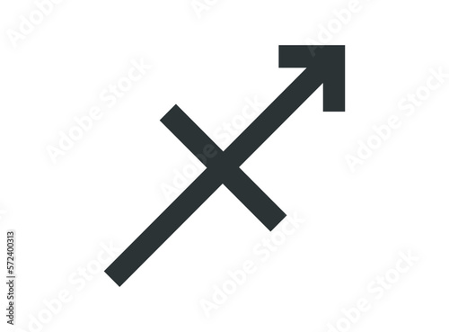 Simple sagittarius astrological sign. 
