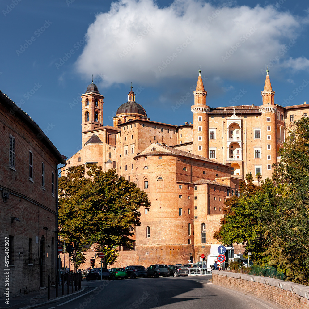 View of Urbino's downtown city