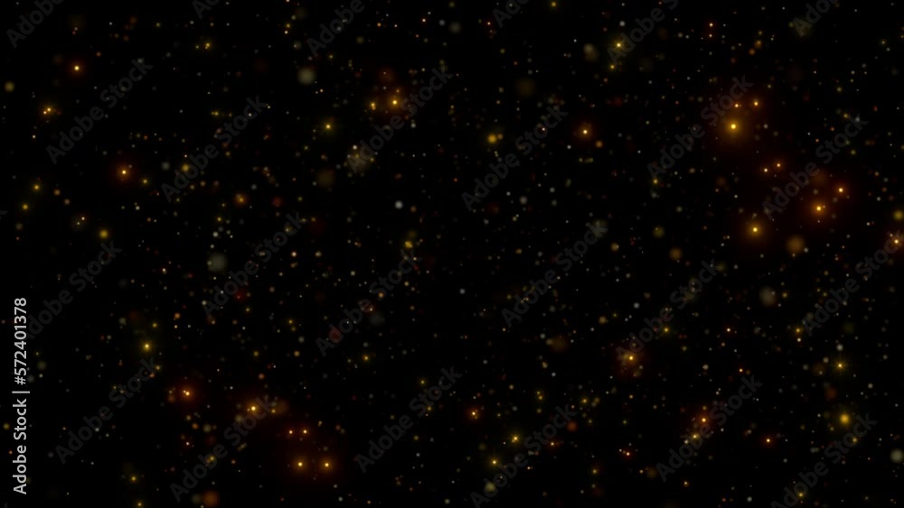 golden particle glow lights heaven background