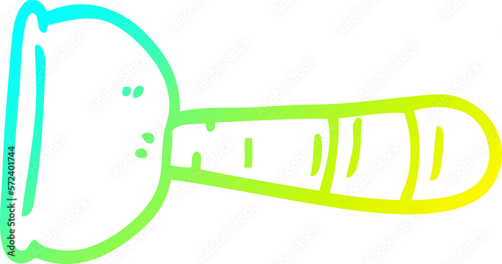 cold gradient line drawing cartoon toilet plunger cold gradient line drawing cartoon toilet plunger