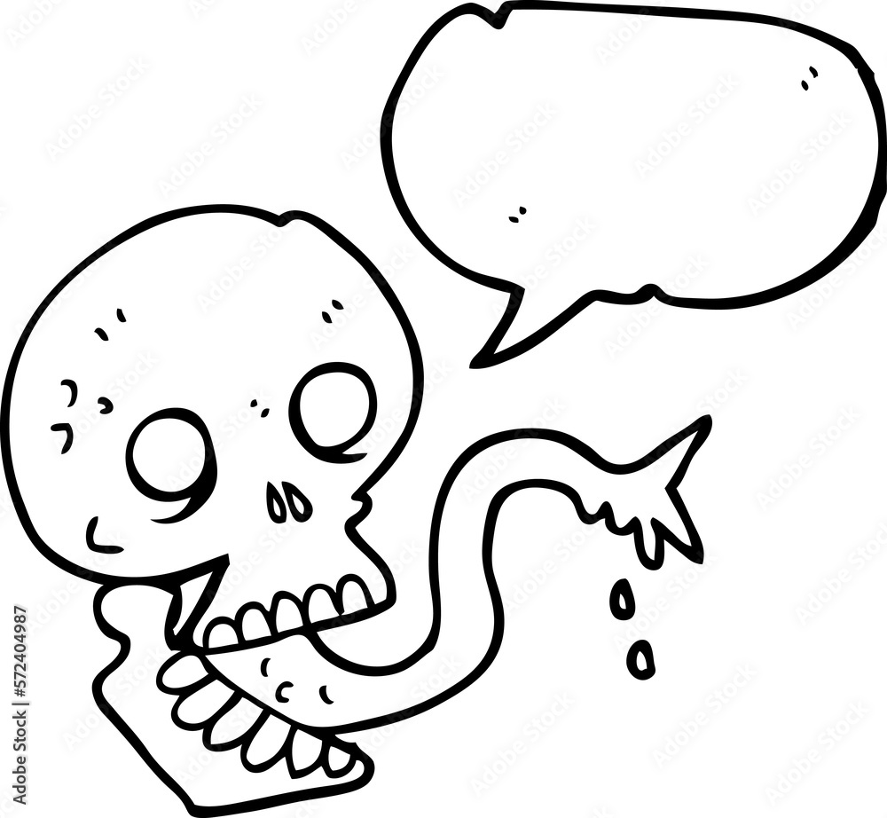 speech bubble cartoon spooky halloween skull speech bubble cartoon spooky halloween skull