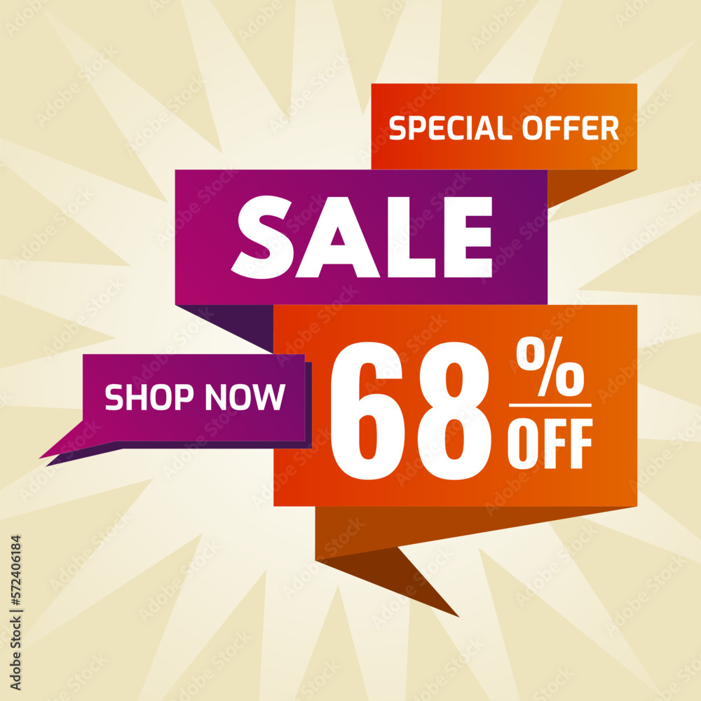 special offer sale buy now 68 percent off purple and orange
special offer sale buy now 68 percent off purple and orange