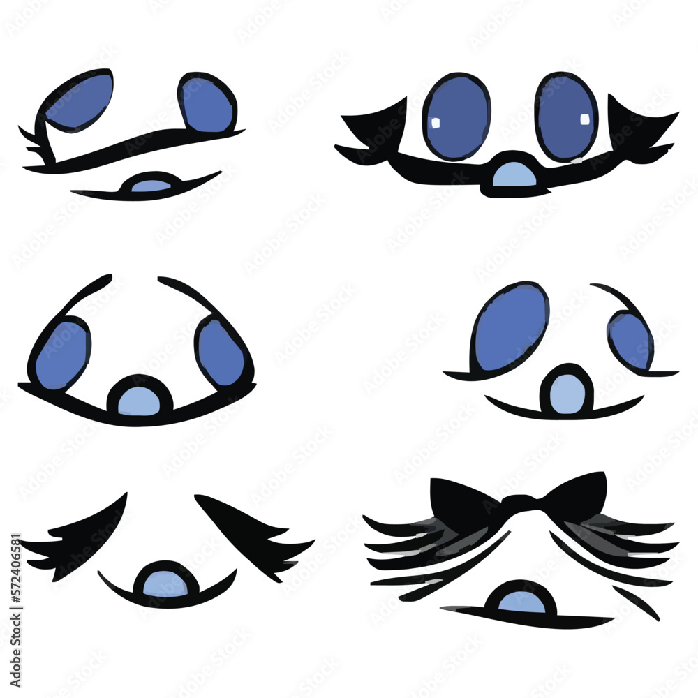 Eyes expressions vector file designs Eyes expressions vector file designs