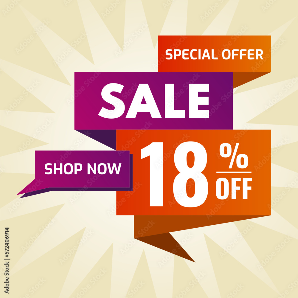 special offer sale buy now 18 percent off purple and orange
special offer sale buy now 18 percent off purple and orange