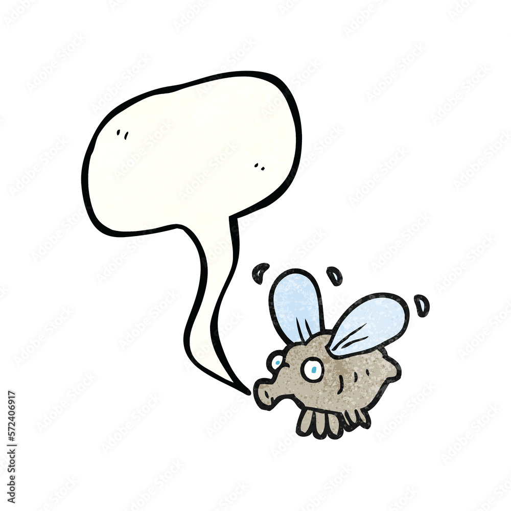 speech bubble textured cartoon fly speech bubble textured cartoon fly