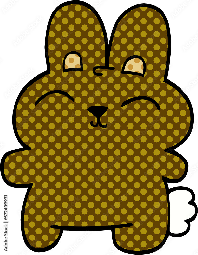 happy cartoon doodle rabbit happy cartoon doodle rabbit
