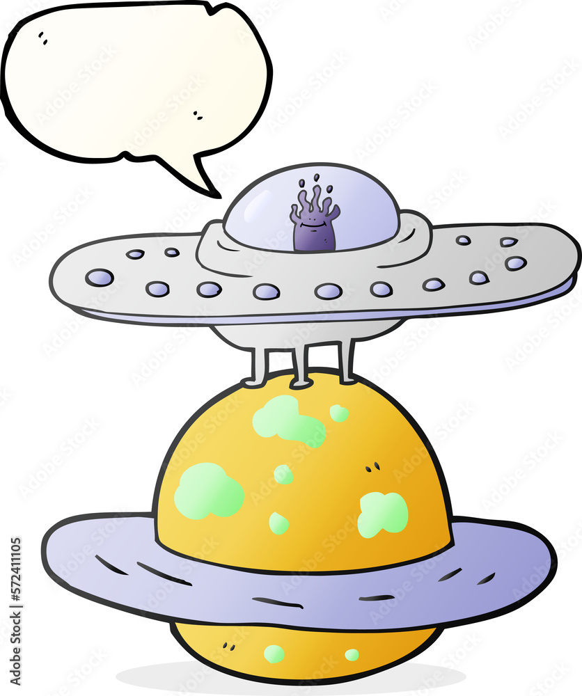 speech bubble cartoon flying saucer speech bubble cartoon flying saucer