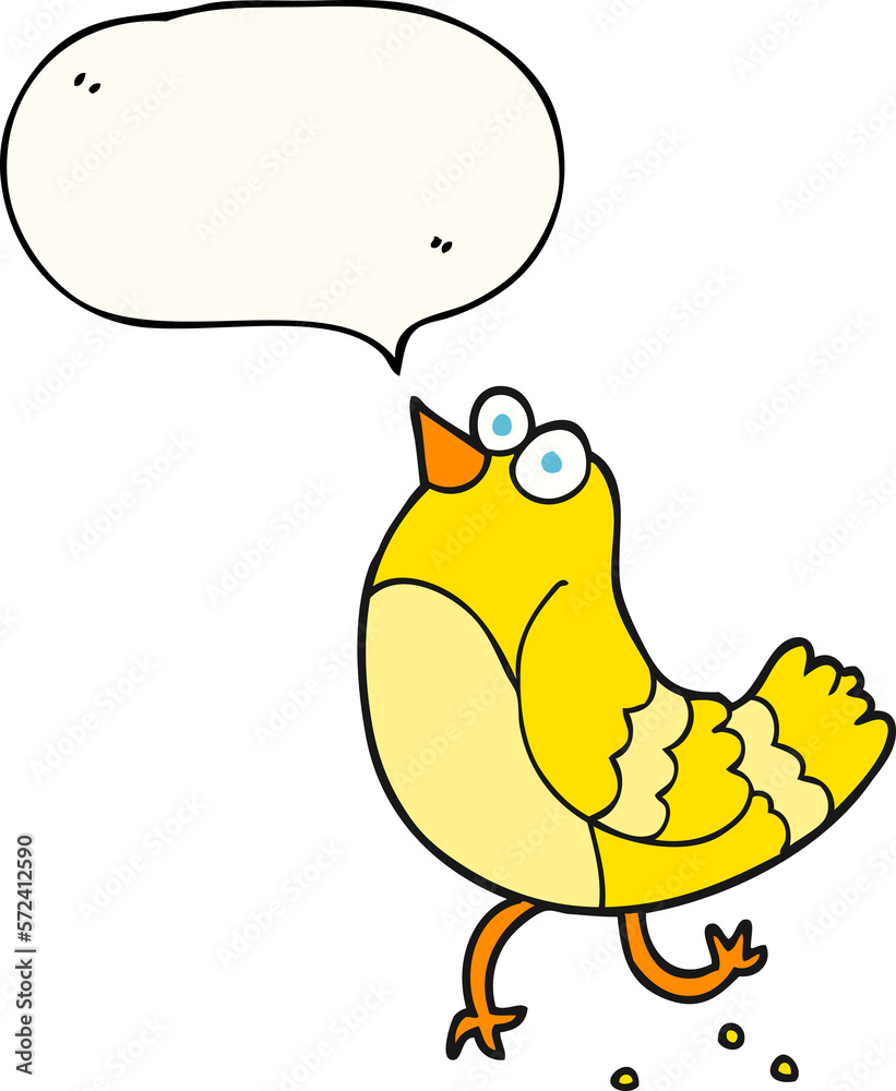 speech bubble cartoon bird speech bubble cartoon bird