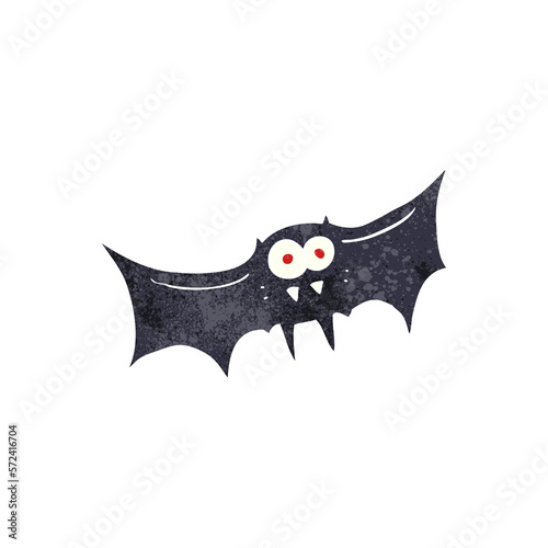retro cartoon vampire bat
