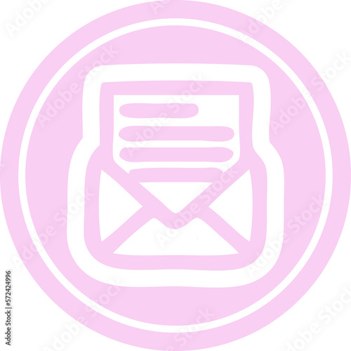 envelope letter circular icon