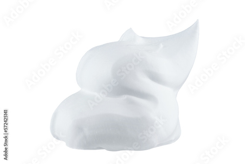 Shaving foam isolated on white background. Full Depth of field. Focus stacking. PNG