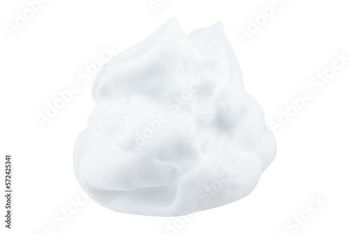 Shaving foam isolated on white background. Full Depth of field. Focus stacking. PNG
