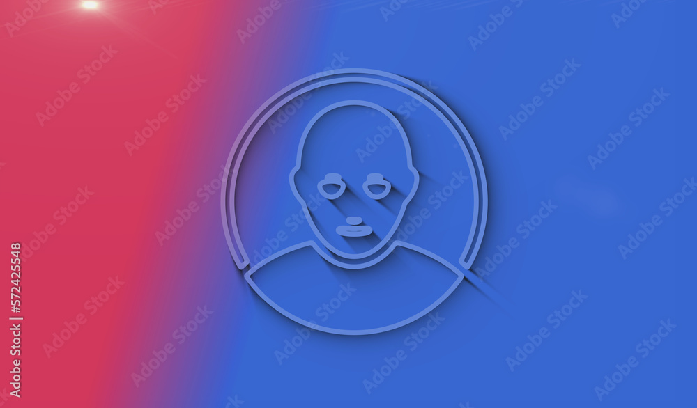 Social media chat and artificial intelligence symbol 3d with shadow Social media chat and artificial intelligence symbol 3d with shadow