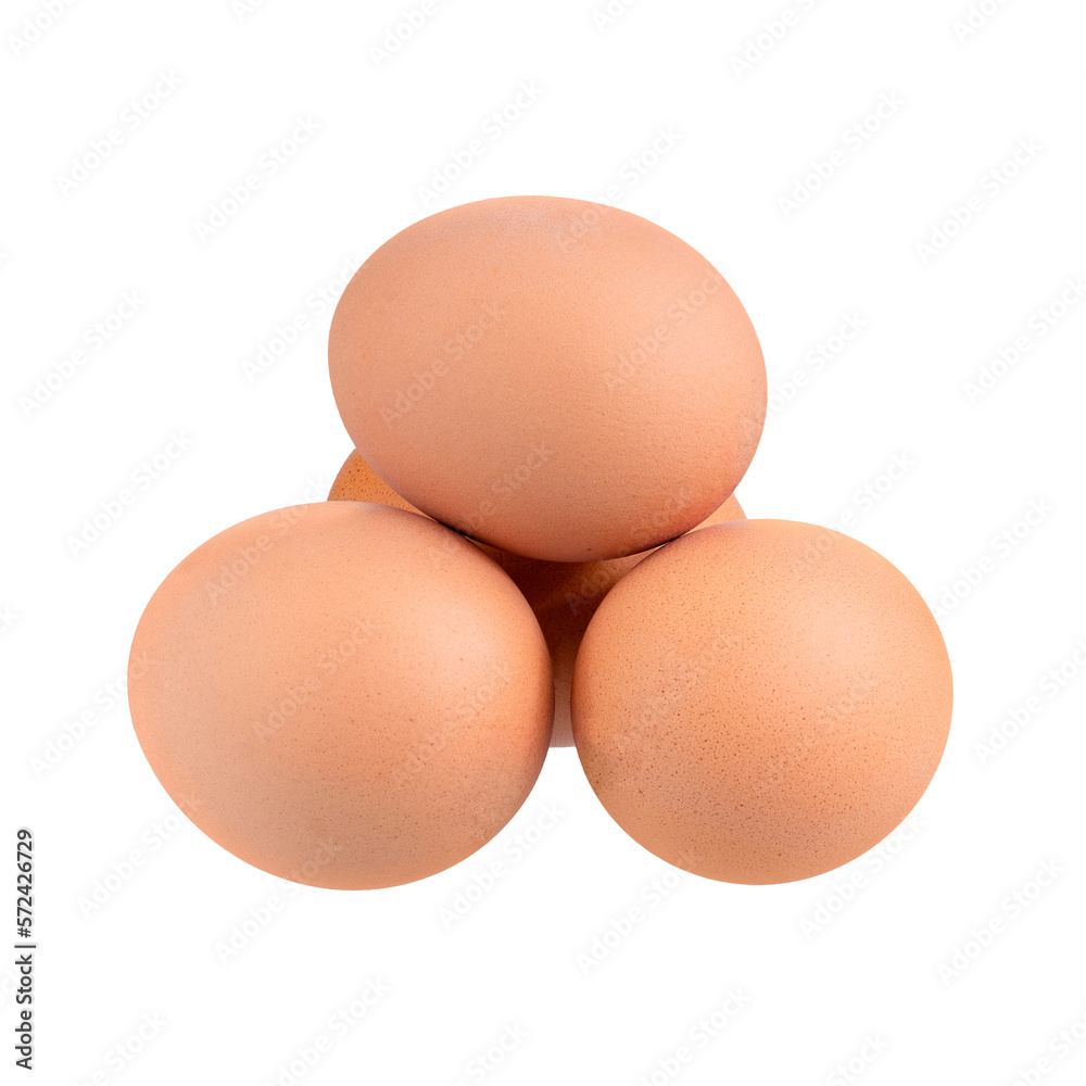 Brown chicken egg isolated on white background. Full Depth of field. Focus stacking. PNG Brown chicken egg isolated on white background. Full Depth of field. Focus stacking. PNG