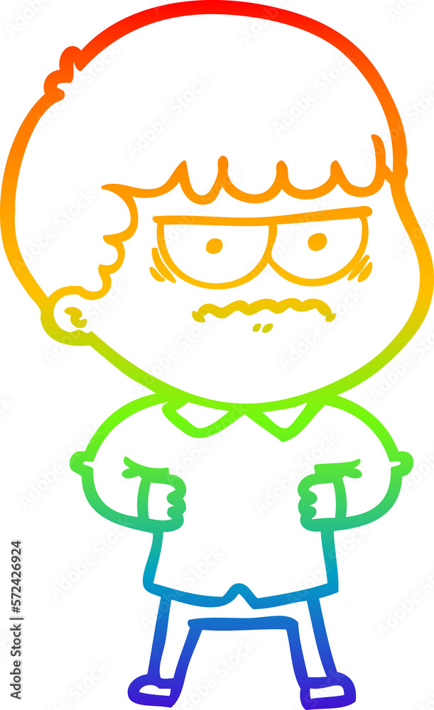 rainbow gradient line drawing cartoon illustration rainbow gradient line drawing cartoon illustration