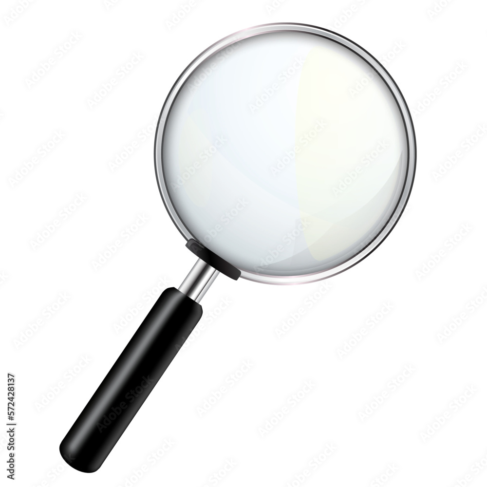 Magnifying glass, big tool instrument isolated – stock vector Magnifying glass, big tool instrument isolated – stock vector
