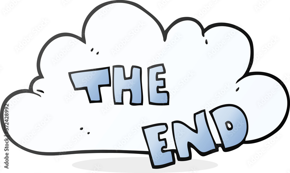 cartoon The End symbol