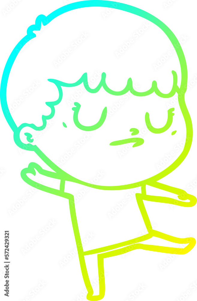 cold gradient line drawing cartoon grumpy boy cold gradient line drawing cartoon grumpy boy
