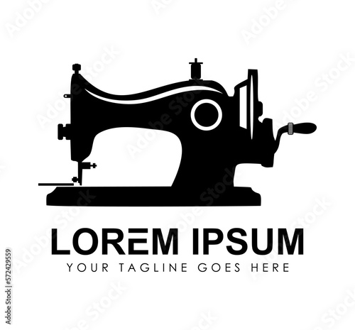 Sewing Machine Logo vector Icon