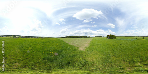 Rural area green grass HDRI Panorama © Ruchacz