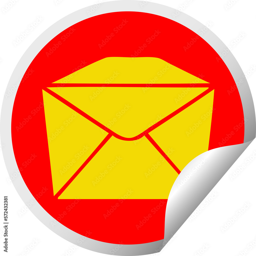 quirky circular peeling sticker cartoon parcel quirky circular peeling sticker cartoon parcel