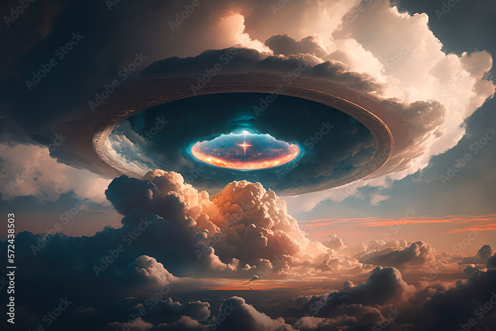 Universal Alien Objectas UAP UFO, unidentified flying object, alien spacecraft invasion on earth ...