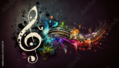 music is good for the soul, abstractly presented as a picture