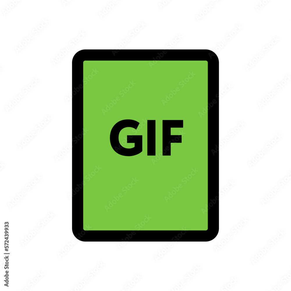 GIF file icon line isolated on white background. Black flat thin icon on modern outline style. Linear symbol and editable stroke. Simple and pixel perfect stroke vector illustration. GIF file icon line isolated on white background. Black flat thin icon on modern outline style. Linear symbol and editable stroke. Simple and pixel perfect stroke vector illustration.