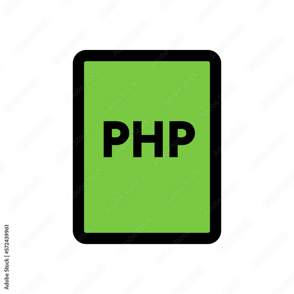 PHP file icon line isolated on white background. Black flat thin icon on modern outline style. Linear symbol and editable stroke. Simple and pixel perfect stroke vector illustration. PHP file icon line isolated on white background. Black flat thin icon on modern outline style. Linear symbol and editable stroke. Simple and pixel perfect stroke vector illustration.