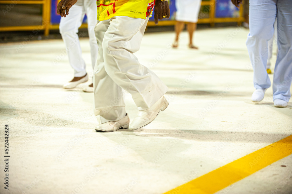 Carnival in Brazil, on Passarela do Samba, the biggest popular party in the world, with lots of color, joy, allegories, dancers, samba dancers, colorful costumes and lots of samba.