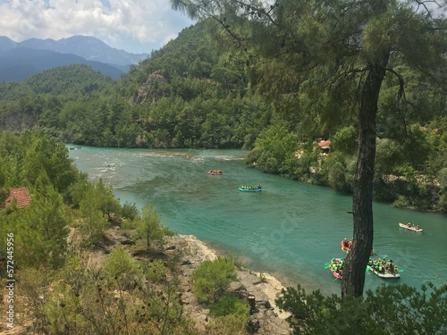 Photograph of Tazı Canyon in Antalya Köprülü Canyon National Park, Turkey, with Köprüçay photo