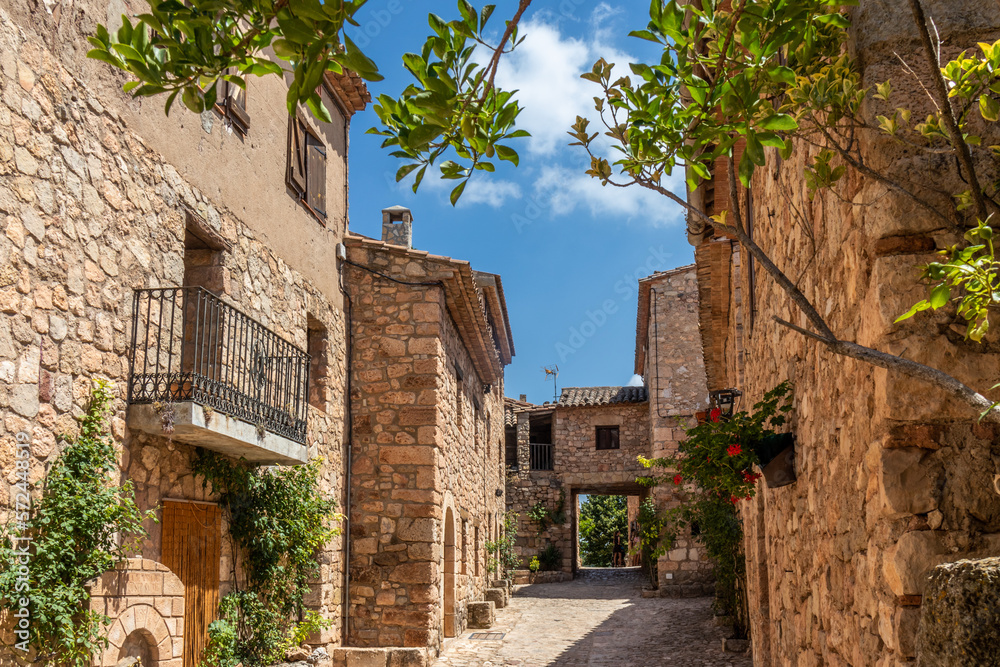 Old town of de Siurana, beautiful village on top of the mountain, Tarragona, Spain
