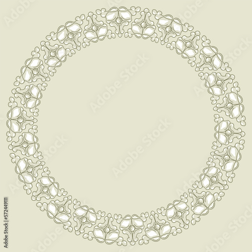 White round frame with Clas...