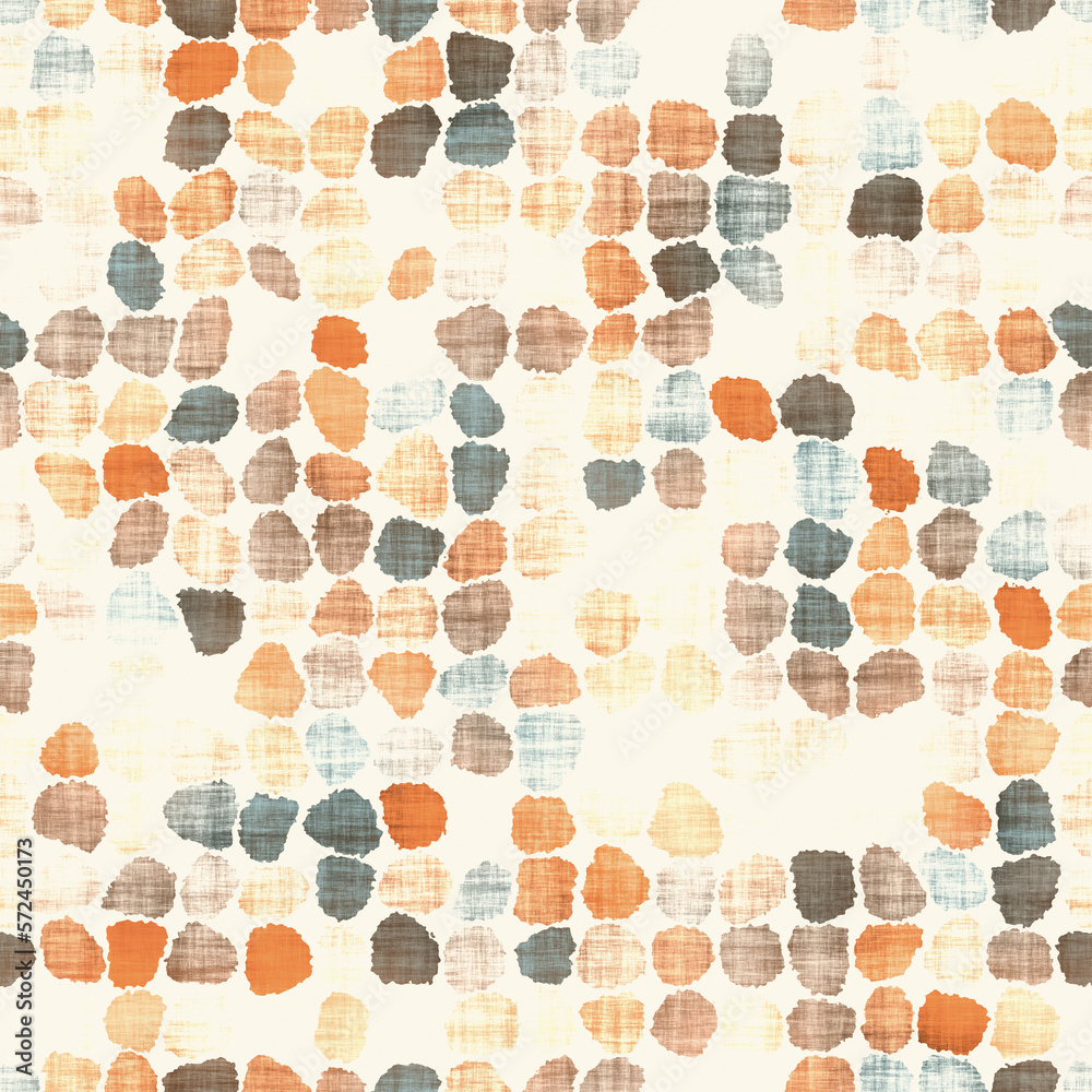 Multi Watercolor-Dyed Effect Textured Mosaic Pattern