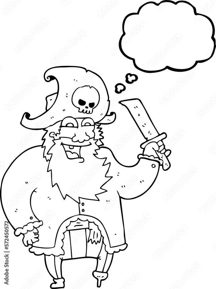 thought bubble cartoon pirate captain thought bubble cartoon pirate captain