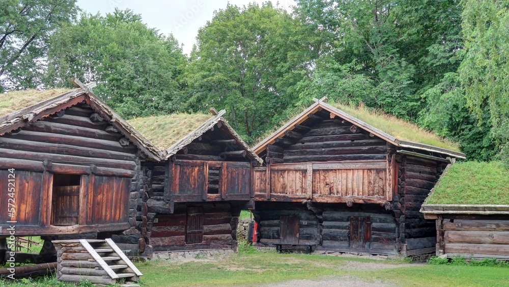 maison ancienne en Norvège, Scandinavie