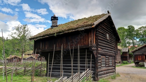 maison ancienne en Norvège, Scandinavie