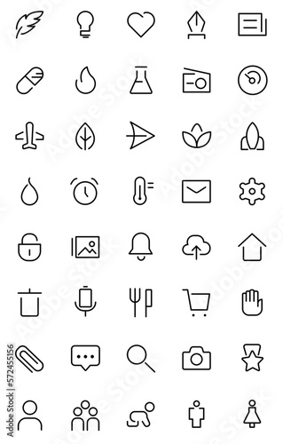 wep icon set, home, nature, contacts, files, documents, images