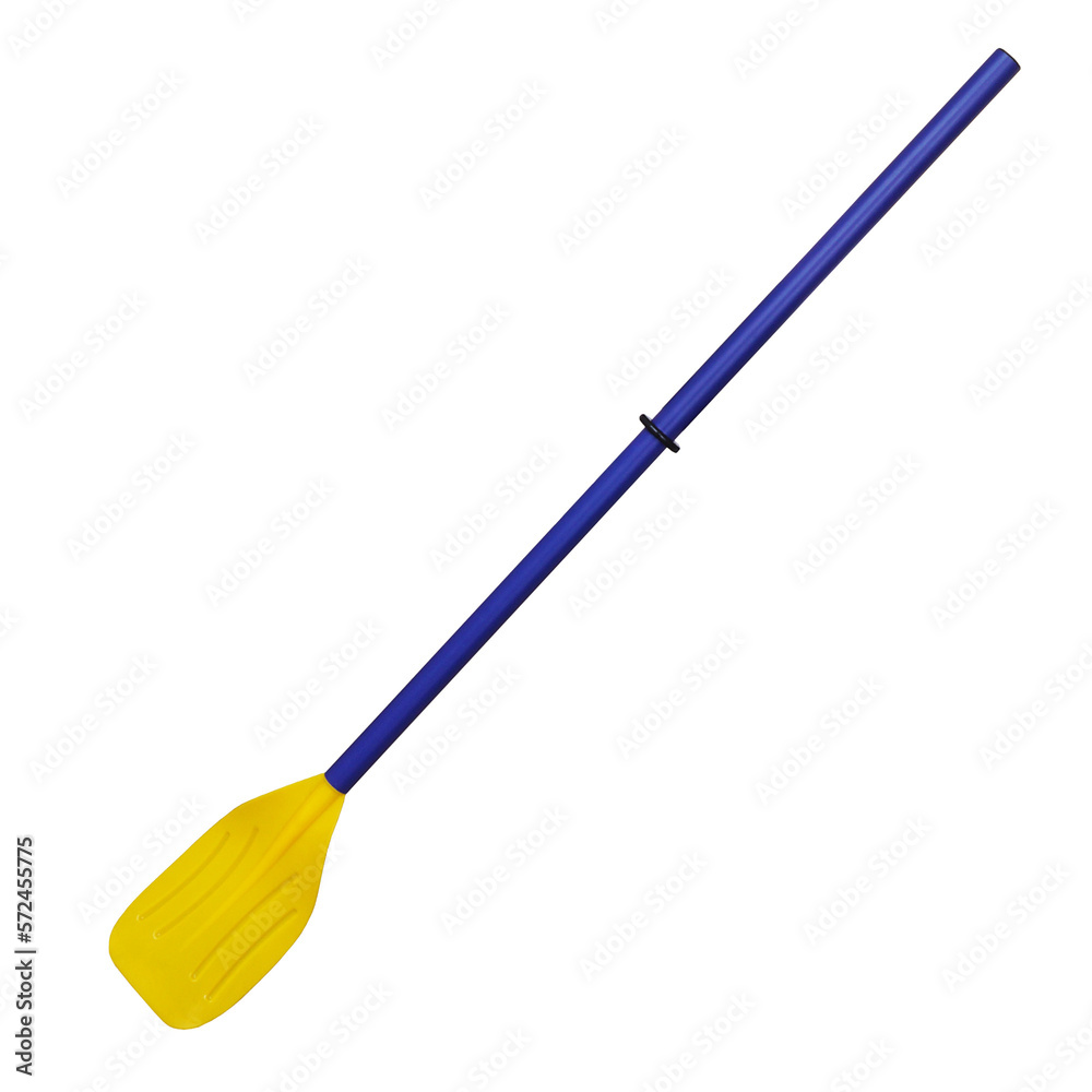 Boat paddle isolated on transparent background. Blue oar Boat paddle isolated on transparent background. Blue oar