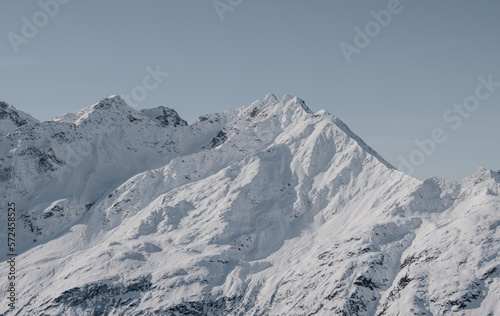 Bergpanorama Alpen Alpenpanorama Reisen Wolken Himmel Skifahren © Christin