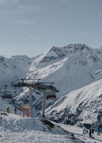 Bergpanorama Alpen Alpenpanorama Reisen Wolken Himmel Skifahren