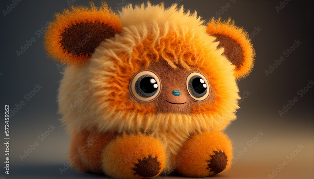 Fototapeta premium Stuffed Orange Bear