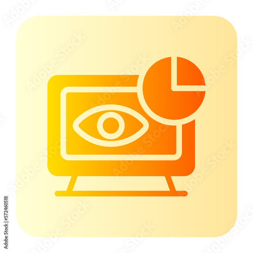 impression rate gradient icon