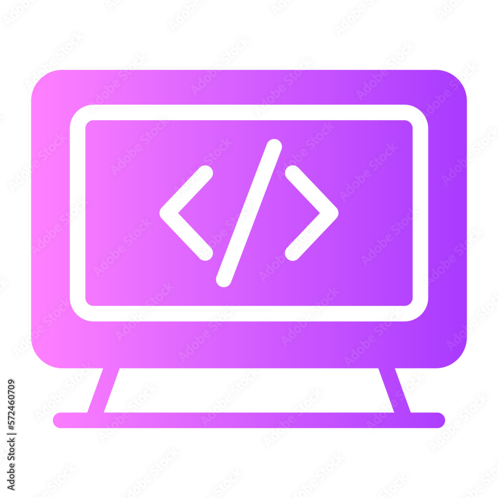 coding gradient icon coding gradient icon